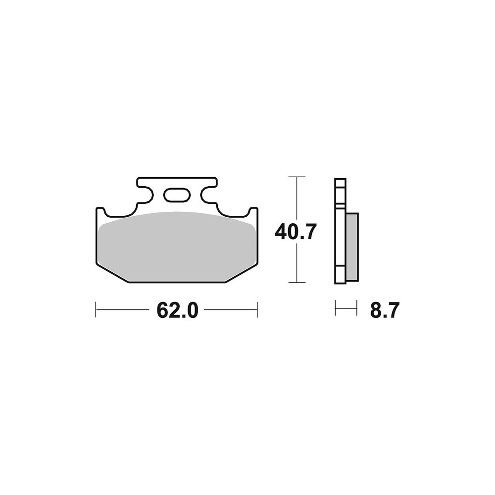Pastiglie Brembo SD07KA12SD Plaquettes de frein Brembo