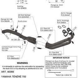 Exhaust Pipes Racing Yamahatenere 700 19- for YAMAHA Tenere 700 19- Collectors and fittings LEOVINCE