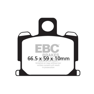 Brake Pads V Yamaha Rd 50350XJ 750 81- for YAMAHA RD 503 50 nd Brake Pads EBC