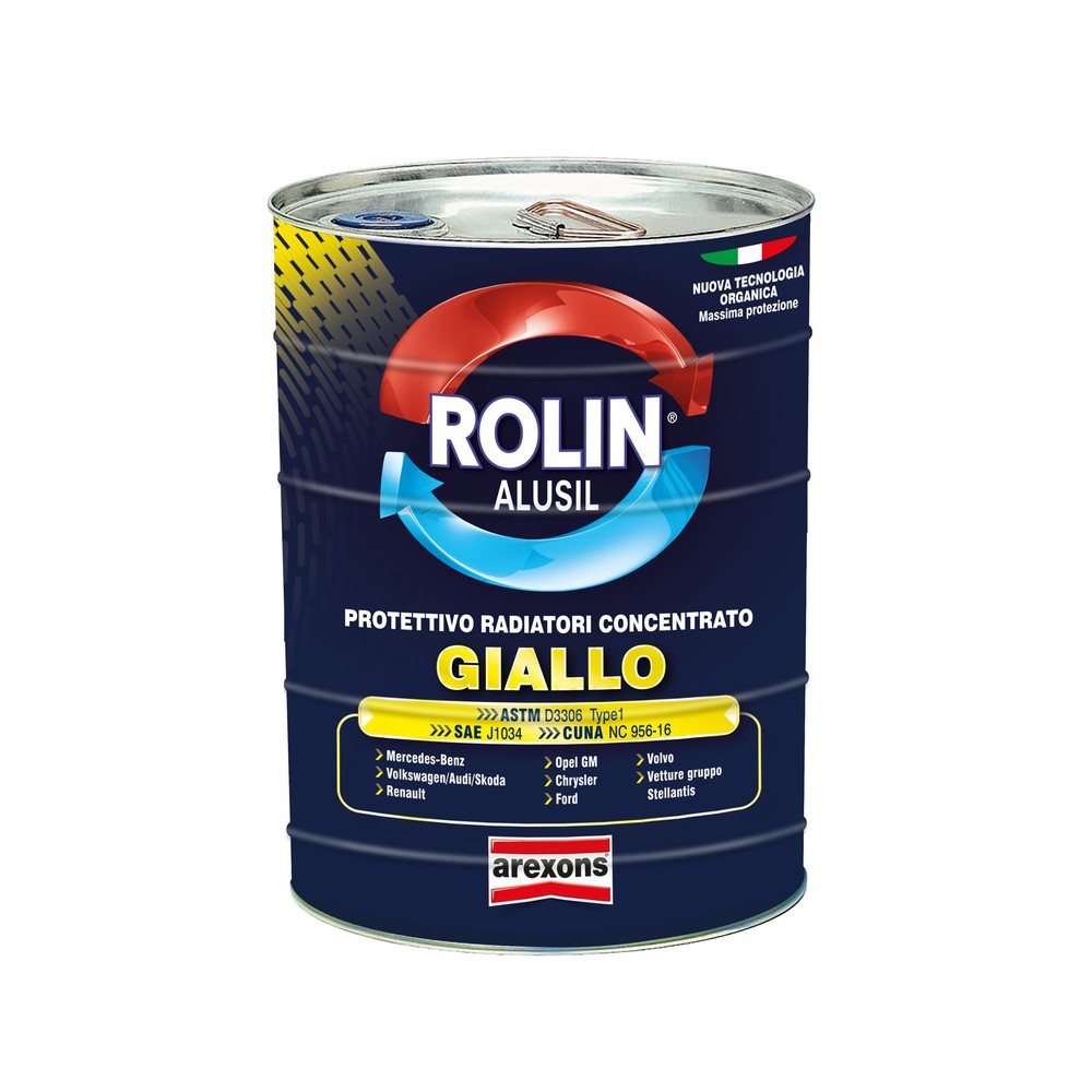 Rolin Alux 20 L Giallo Liquidi di raffreddamento Arexons