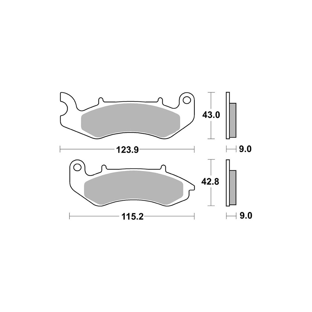Pastiglie Brembo CC07115CC - 07115