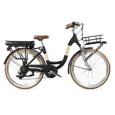 Bicicleta eléctrica clásica Promovec de 26", 562 Wh, Shimano 7 V – Belle Epoque 102 Clásico NSR