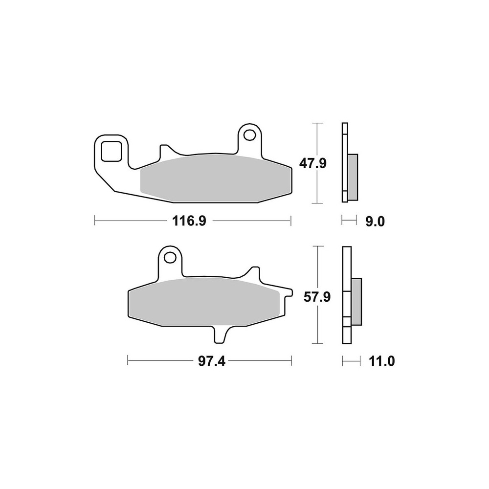 Pastiglie Brembo SA07SU15SA - 07SU15SA
