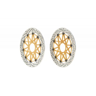 Pair Of Brake Discs Dischi Freno Brembo