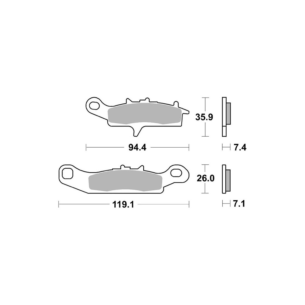 Pastiglie Brembo SD07KA24SD - 07KA24SD