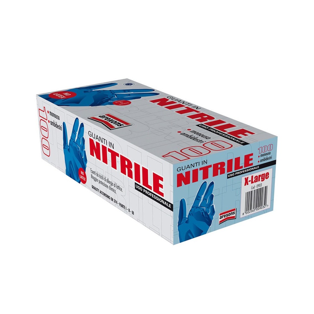 Guanti Nitrile - Tg Xlconf.100 Pz - 0903