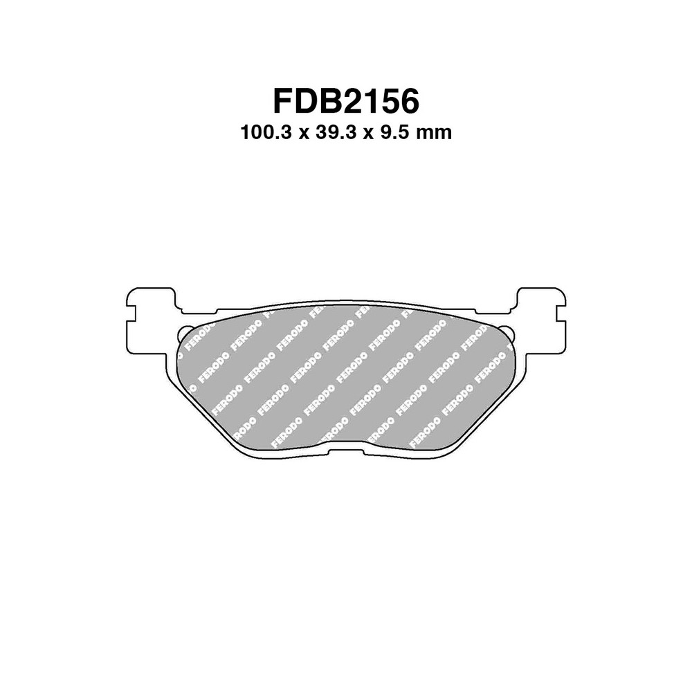 Pastiglie Ferodo FDB2156EFP per HYOSUNG GV Aquila 650 04-06 e altri modelli Mescola Organica Moto Ferodo