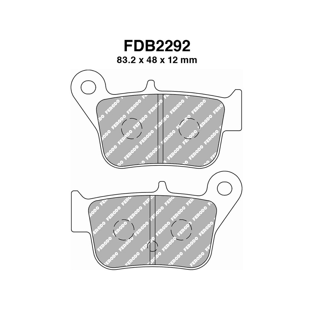Ferodo Brake Pads FDB2292EF for SYM Maxsym i 600 14-14 Maxsym i 400 11-11 Brakes Ferodo