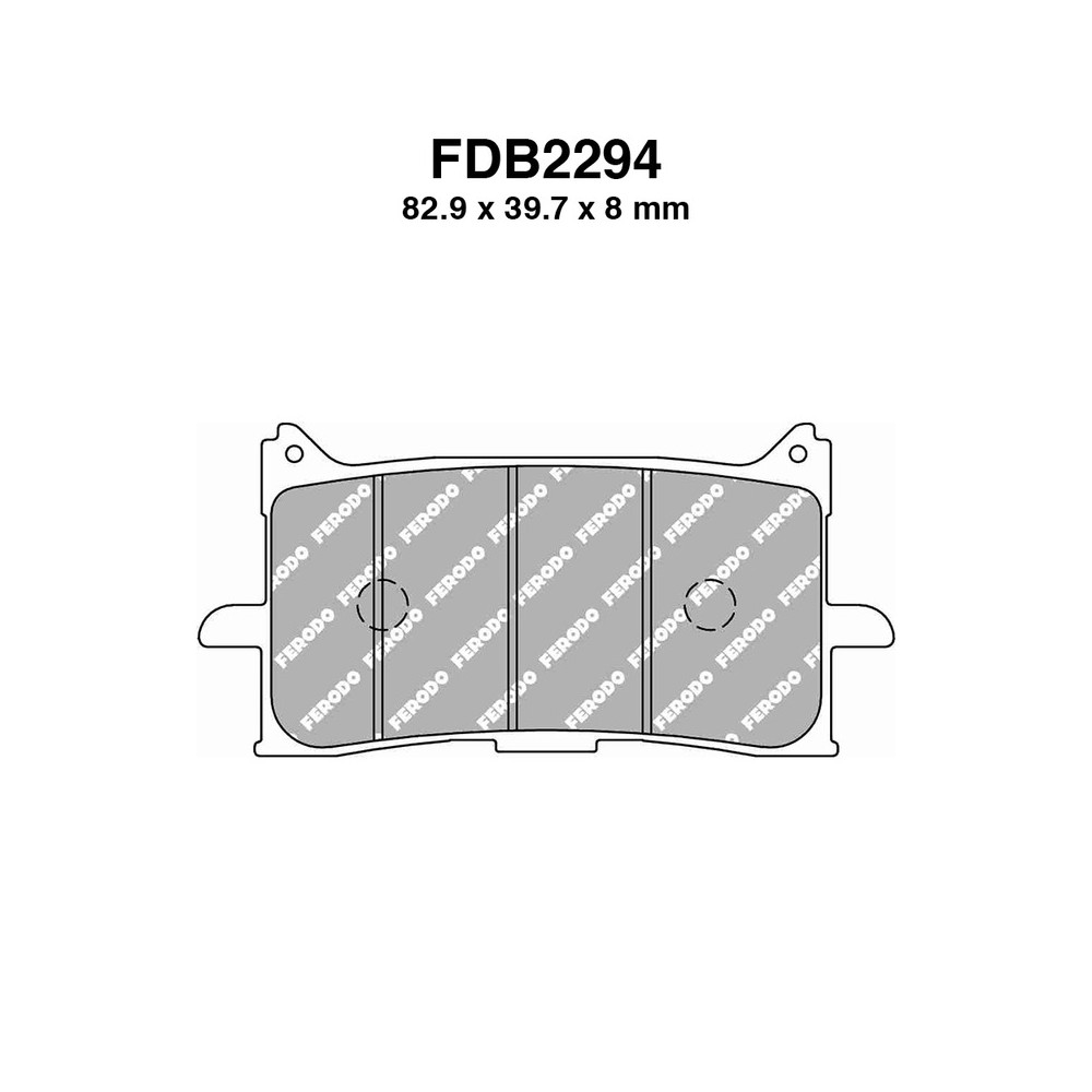 Ferodo Brake Pads FDB2294KST for HONDA CRF L Africa Twin 998 16-16 X-Adv 745 17- Mescola Sinter Moto Ferodo