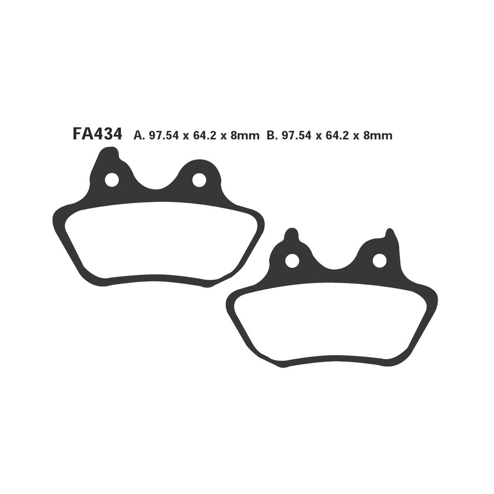 Brake Pads H.D. Softail 06-07REAR Brakes EBC