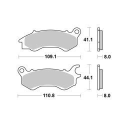 Pastiglie Brembo CC07119CC - 07119