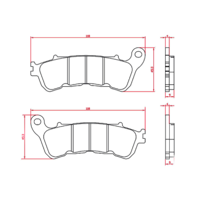 Pastillas de Freno Orgánicas RMS Honda Sh 300cc Pastillas de freno RMS