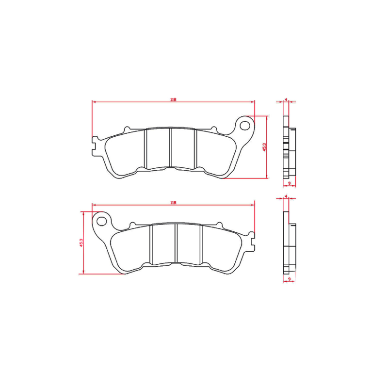 Pastillas de Freno Orgánicas RMS Honda Sh 300cc Pastillas de freno RMS