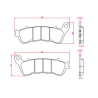 Plaquettes de Frein Organiques RMS Honda Sh 300cc Plaquettes de frein RMS