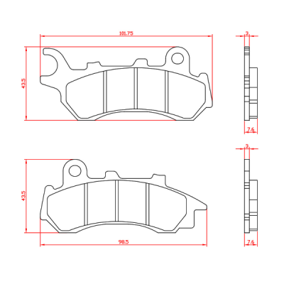 Pastiglie Freno RMS Organiche Honda Sh mode 125 Bremsbeläge RMS