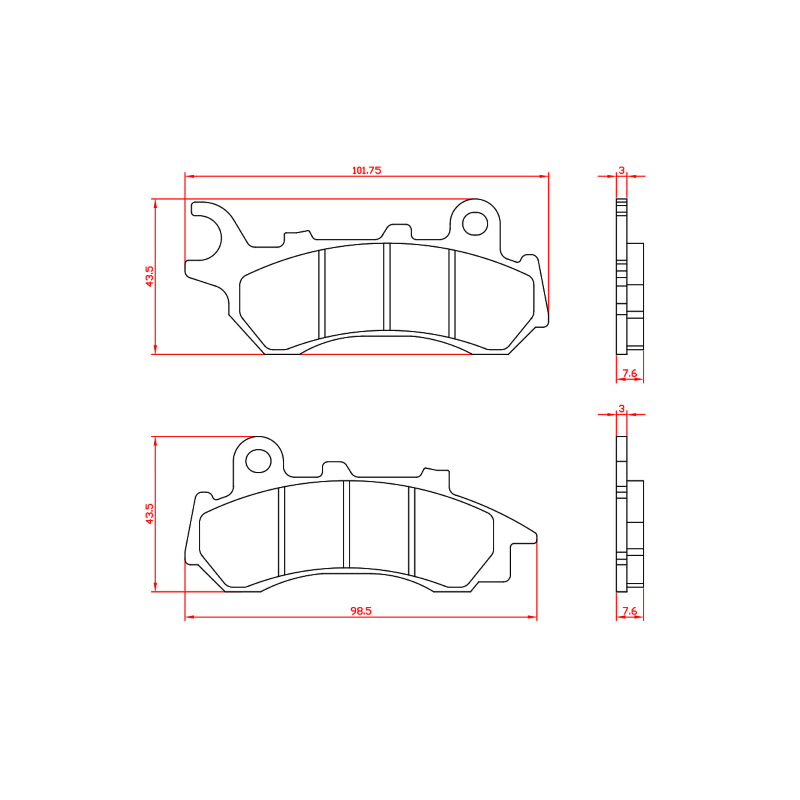 Pastiglie Freno RMS Organiche Honda Sh mode 125 Bremsbeläge RMS
