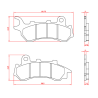 RMS Organic Brake Pads Honda Sh mode 125 Brake Pads RMS