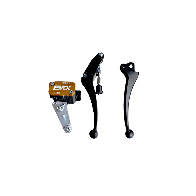 BRAKE MASTER CYLINDER EVOK IRON BRAKE P11 FOR VESPA ET3 - BLACK ORANGE Brake Pumps Evok