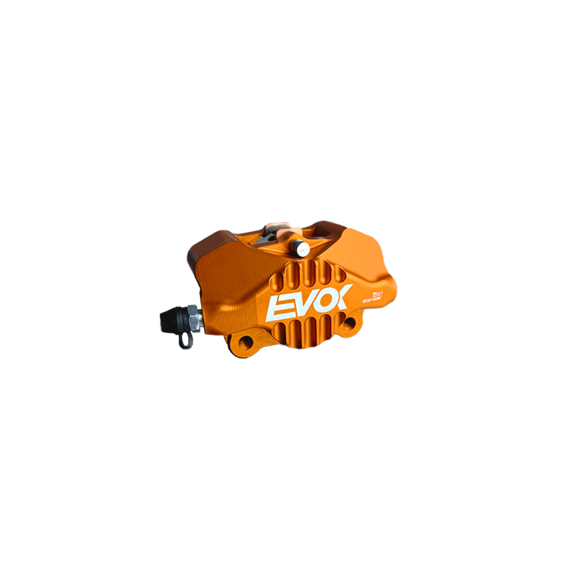 FRONT BRAKE CALIPER EVOK IRON BRAKE P34 FOR ZIP SP BRAKE MOUNT - ORANGE Brake Calipers Evok
