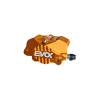 FRONT BRAKE CALIPER EVOK IRON BRAKE P34 FOR VESPA PX BRAKE MOUNT - ORANGE Brake Calipers Evok