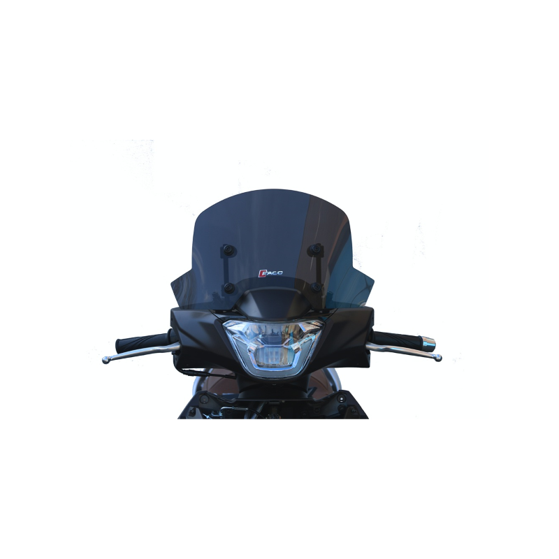 BULLE FUMÉE FONCÉE AVEC TUBES PEINTS KYMCO PEOPLE 21-24 - 29275 Pare-brise et pare-brise Faco