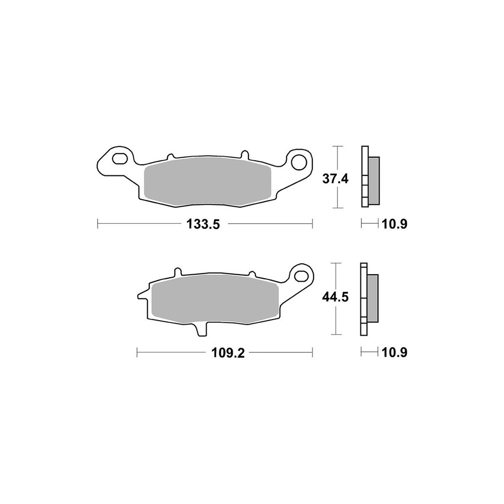 Bremsbeläge Brembo CC07KA15CC Bremsen Brembo