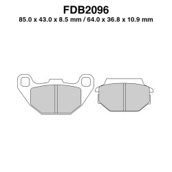 Pastiglie Ferodo FDB2096EF per KYMCO Agility R16 50 16-20 e altri modelli Freins Ferodo