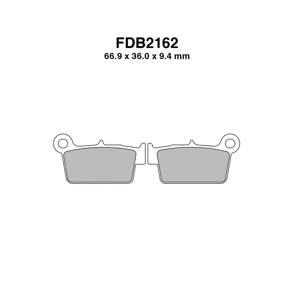 Pastiglie Ferodo FDB2162SG per BETA RR 125 4T Enduro ACLC 08-12 e altri modelli Freins Ferodo