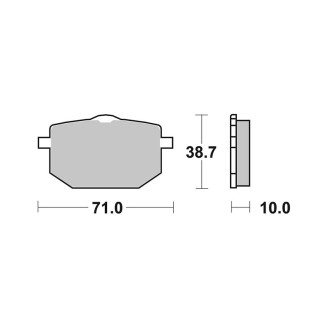 Bremsbeläge Brembo TT07YA18TT Bremsen Brembo