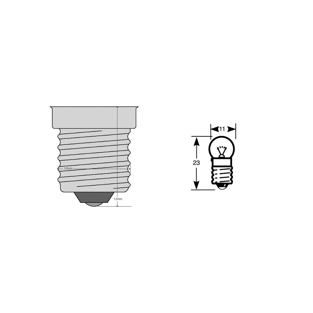 Scatola 10PZ Lamp.6V 0,6WCICLO Post. Lampade Ciclo RIATEC