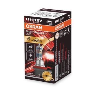 Lampada Osram H11 Night Braker200 12V 55W PGJ19-2 Lampade Alogene OSRAM