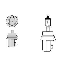 Lampada Ge HB1 12V 6545W P29T Lampade Alogene General Electric