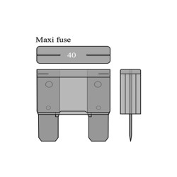 Box 10PC Maxi Blade Fuse 50A Fusibili OKYAMI