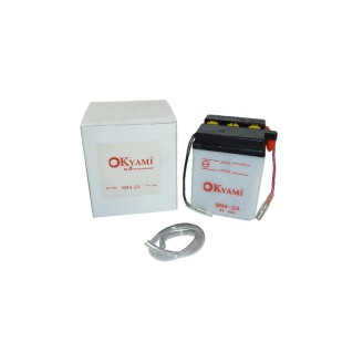 Okyami Battery 6N4-2A for SUZUKI RV Tracker 125 73-77 and other models Batterie Moto maggiore 4Ah OKYAMI