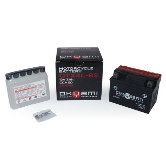 Okyami Battery OTX4L-BswAcid for GILERA Runner 50 02-05 and other models Batterie Sigillate OKYAMI
