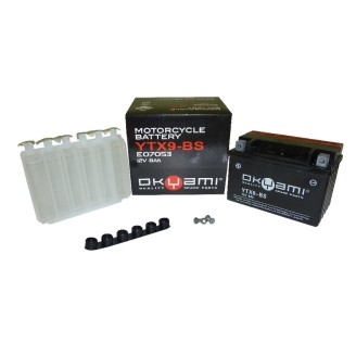 Batteria Okyami OTX9-Bscon Acido per HONDA CBR900RR 919 Fireblade 98-00 e altri modelli Batterie Sigillate OKYAMI