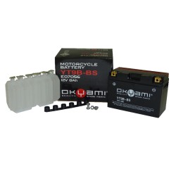 Batteria Okyami OT9B-Bscon Acido per YAMAHA Majesty 400 04-06 e altri modelli Batterie Sigillate OKYAMI
