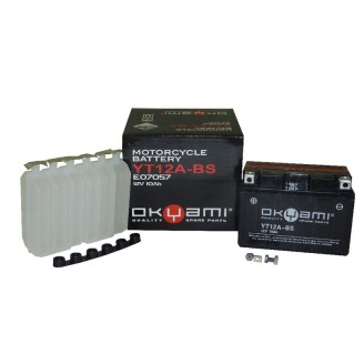 Batteria Okyami OT12A-Bscon Acido per BENELLI Tornado 900 00-05 e altri modelli Batterie Sigillate OKYAMI