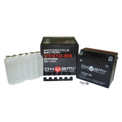 Batteria Okyami OTX12-Bscon Acido per APRILIA RSV 00 01-04 e altri modelli Batterie Sigillate OKYAMI