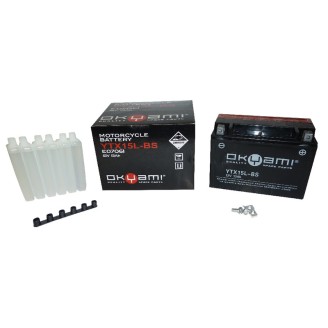 Okyami Battery YTX15L-BswAcid for MOTO GUZZI California 00 Special nd and other models Batterie Sigillate OKYAMI