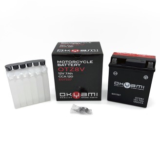 Batteria Okyami OTZ8V-Bscon Acido per HONDA SH 125150i ESP 13-15 e altri modelli Batterie Sigillate OKYAMI