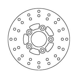 Brake Disc Malaguti F10 5092-98 for MALAGUTI 50 F10 98 50 F10 AC 8- 50 F10 Restyling 16 50 Yesterday 98- and other models Dischi Freno Ferodo