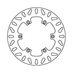 Brake Disc FMD0165R for GILERA 50 GSM 99- 50 Surfer 99- 50 Zulu 1- nd Dischi Freno Ferodo
