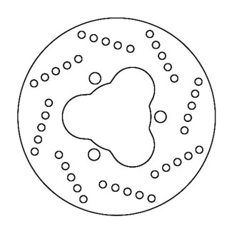 Brake Disc Derbi Senda 50 99- for DERBI Senda 50 R 95-99 and other models Dischi Freno Ferodo