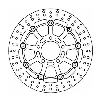 Brake Disc FMD241RX for SUZUKI GSX-R 600750 04-05 and other models Dischi Freno Ferodo