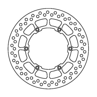 Brake Disc FMD0317R for BETA 50 Mx R Enduro 96 50 RK 6 - E 97 50 RK Adventure 96 Dischi Freno Ferodo