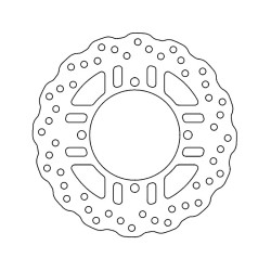 Brake Disc Kawasaki Z750 RZ800- Z1000- Zzr 1400 Rear for KAWASAKI Z750 07-12 and other models Dischi Freno Ferodo