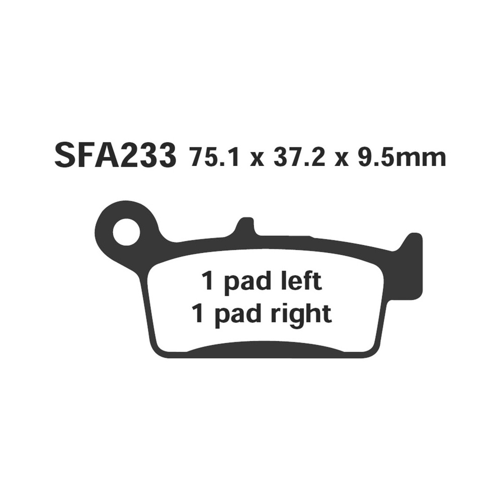 Brake Pads Sfa Kymco Filly-Topboy Brakes EBC