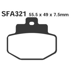 Pastiglie Sfa Gilera RUNNER125180200 per BENELLI Adiva 125150 01-04 e altri modelli Frenos EBC