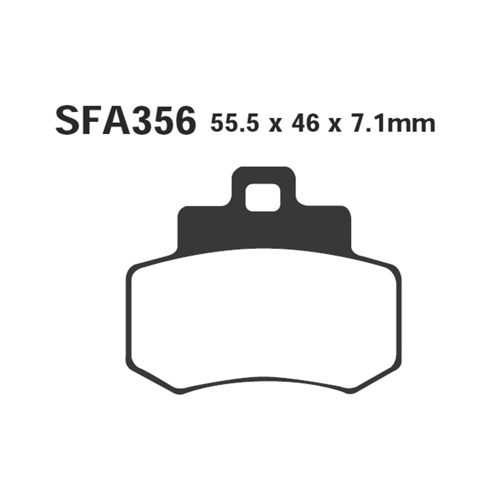 Pastiglie Sfa Kymco Grand DINK150250 Post. per KYMCO Grand Dink 250 01-06 Frenos EBC